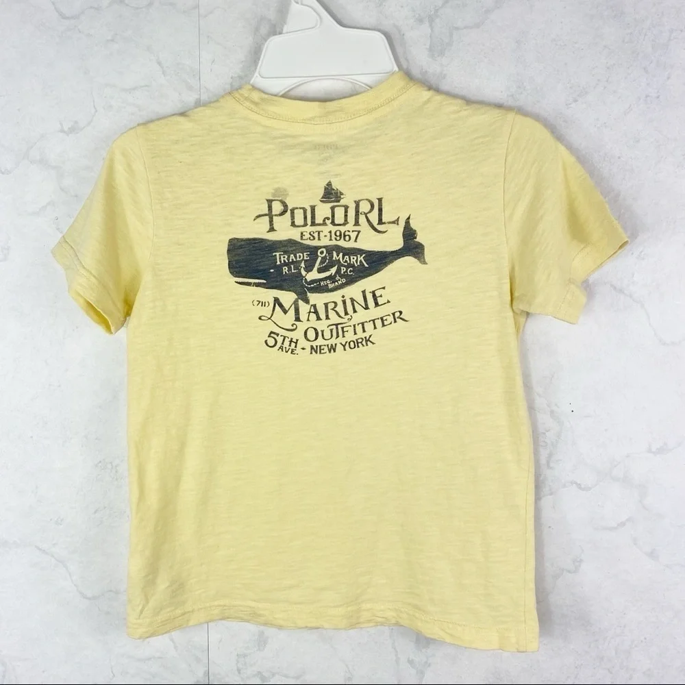 [Ralph Lauren] Yellow Whale Marine Graphic Tee